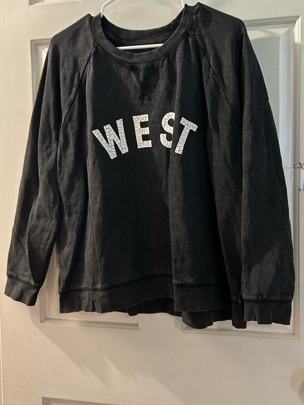 Lucky Brand Black 'WEST' Graphic Sweatshirt